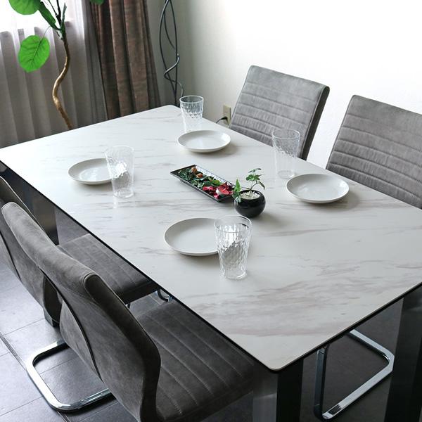 美品♡大理石調ダイニングテーブルセット 4人掛け150 国産天板グレー 楽天市場】ダイニングテーブルセット 4人掛け 5点セット幅150