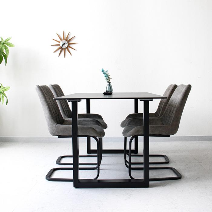 ダイニングテーブルセット セラミック イタリア製 4人 5点セット