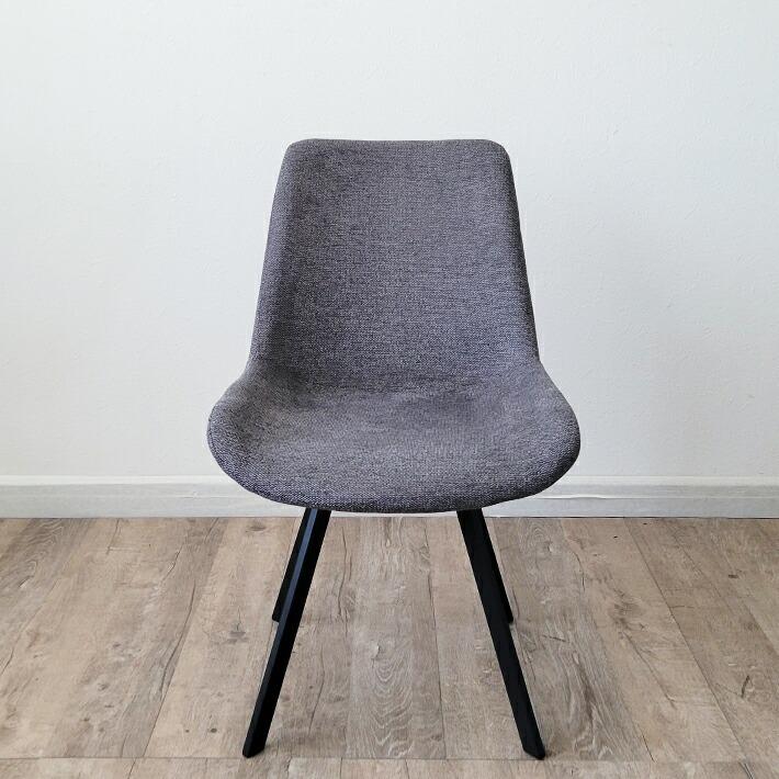 ダイニングチェア 回転式 2脚セット おしゃれ グレー