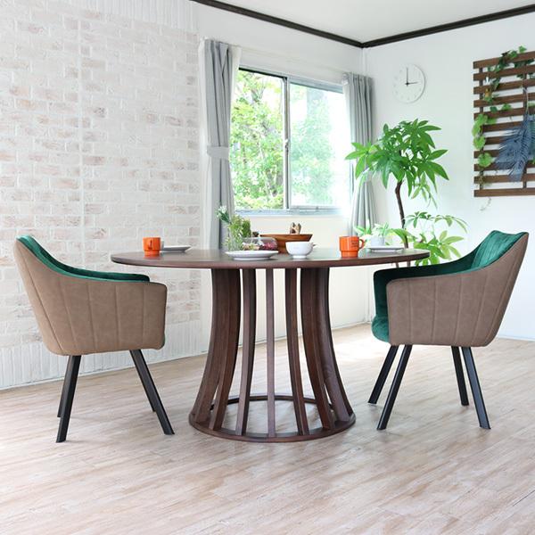 ダイニングテーブルセット 丸テーブル 4人掛け 5点 おしゃれ 4人用