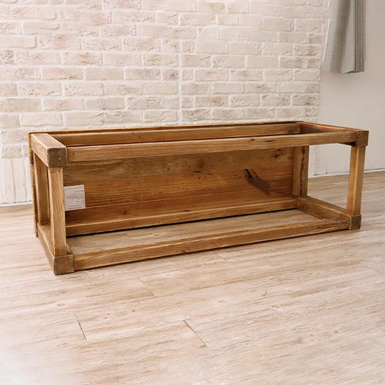 ダイニングベンチ 幅120cm 完成品 古木 古材 無垢材 ヴィンテージ風