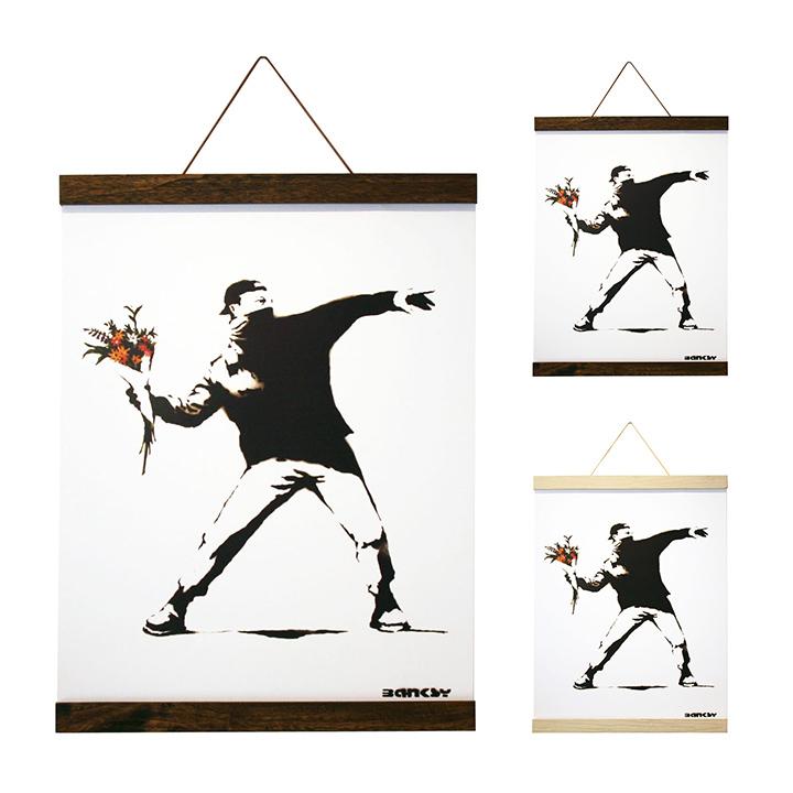 アートパネル Banksy バンクシー Molotov 火炎瓶 flower bomber 花束を投げる男 玄関 グラフティ ポスター おしゃれ 風刺画 インテリア 壁掛け ssx :msw-lf210630-014:IKIKAGU イキカグ - 通販 - Yahoo!ショッピング