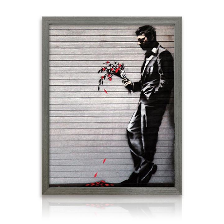 アートパネル Banksy バンクシー Wither 玄関 グラフティ 待ち人 アートパネル Banksy バンクシー Wither 玄関 グラフティ 待ち人