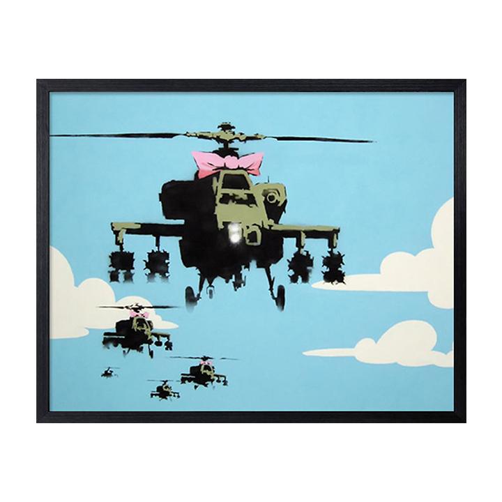 アートパネル Banksy バンクシー Helicopters ヘリコプター リボン グラフティ おしゃれ 風刺画 インテリア 壁掛け フレーム付き Ssx Msw Lf 023 Ikikagu イキカグ 通販 Yahoo ショッピング