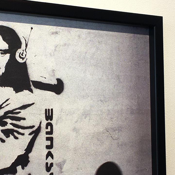 アートパネル バンクシー 2枚セット アートフレーム 玄関 壁掛け アートパネル Banksy バンクシー Art Attack モナリザ風 玄関