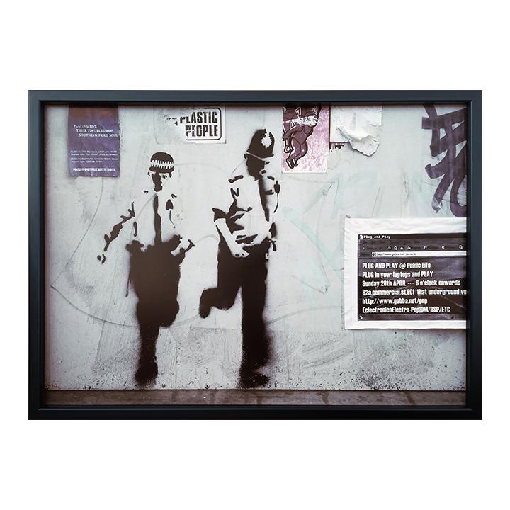 マット額装付/DEATHNYC/限定アートポスター/バンクシー/シルクスクリーン 額装 額込 DEATH NYC バンクシー ゴッホ ひまわり 現代アート