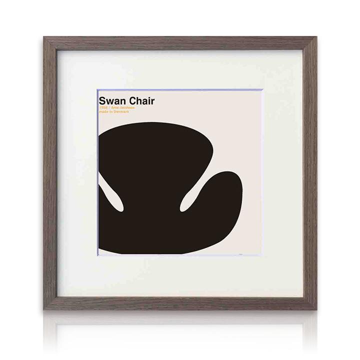 アートパネル 安川敏明 Swan Chair スワンチェア Toshiaki Tasukawa