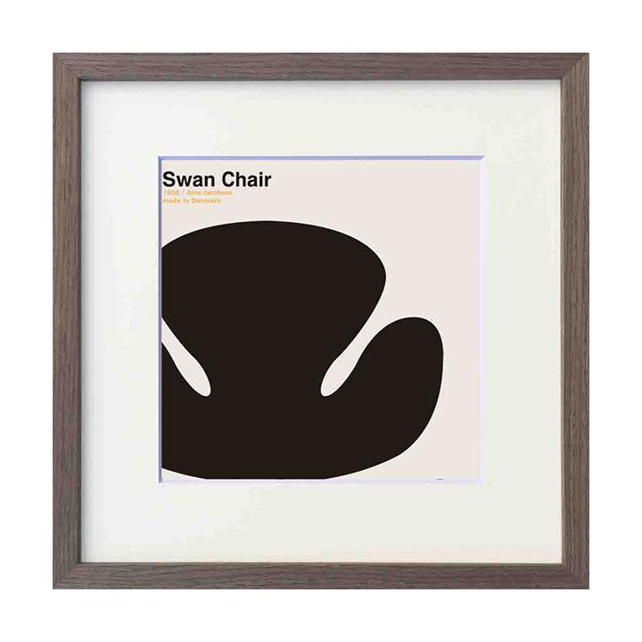 アートパネル 安川敏明 Swan Chair スワンチェア Toshiaki Tasukawa