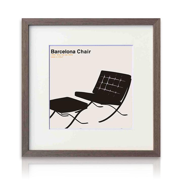 アートパネル 安川敏明 Barcelona Chair バルセロナチェア Toshiaki