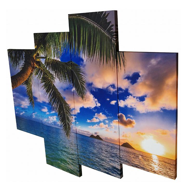 フォトパネル Beautiful Lanikai 4枚セット 分割 ラニカイ ハワイ 海