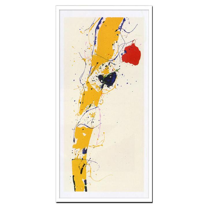 アートパネル Sam Francis サム・フランシス Untitled,1985 モダン 玄関 アートフレーム 絵画 額入り フレーム付き 芸術 天然木 ssx