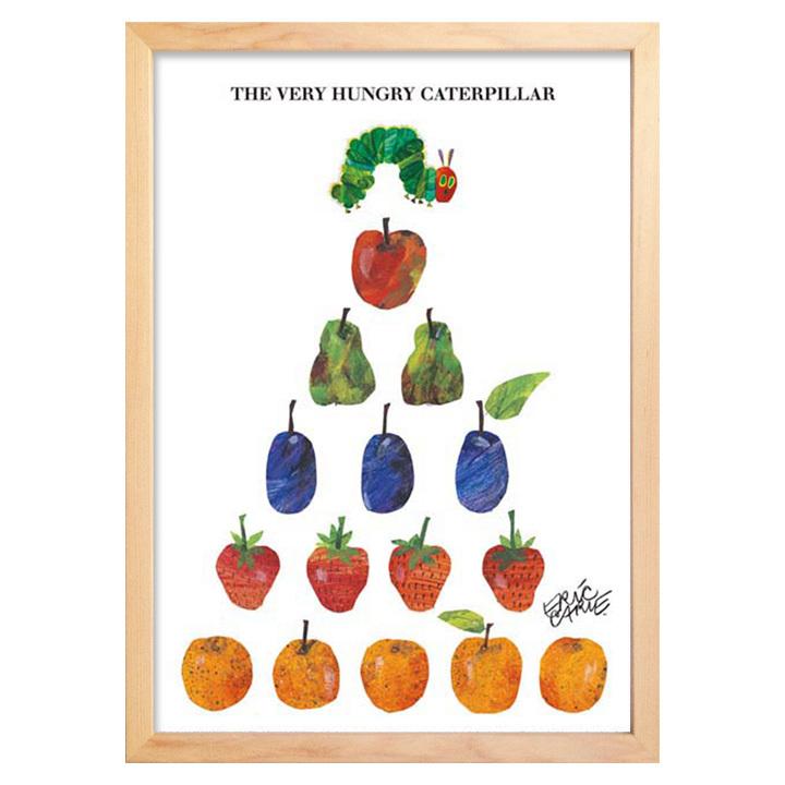 アートパネル エリック・カール Fruits Pyramid はらぺこあおむし