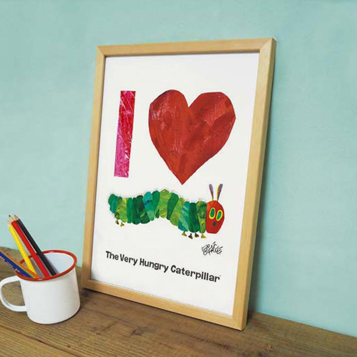アートパネル エリック・カール I Love Caterpillar はらぺこあおむし