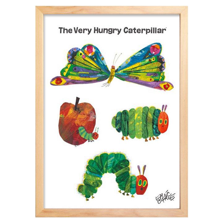 アートパネル エリック・カール Butterfly はらぺこあおむし モダン