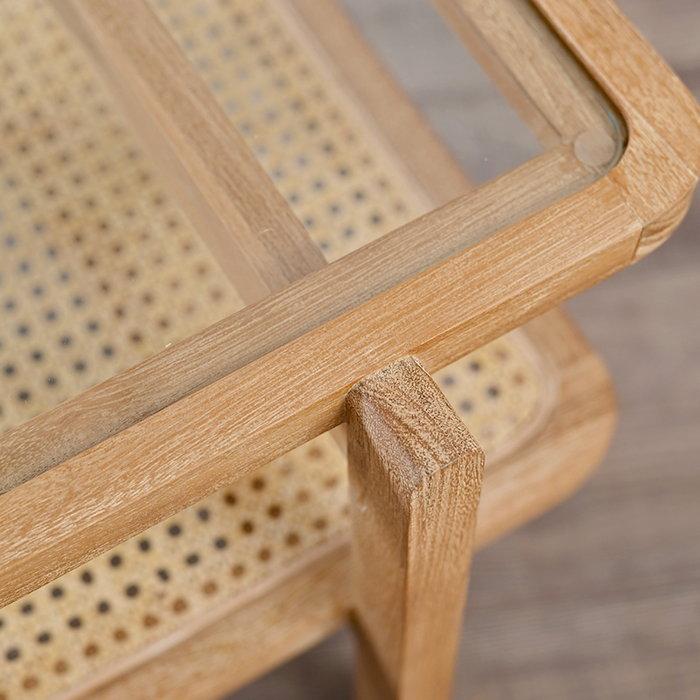 ガラス センターテーブル 幅100cm 完成品 ラタン チーク カゴメ ガラス センターテーブル 幅100cm 完成品 ラタン チーク カゴメ