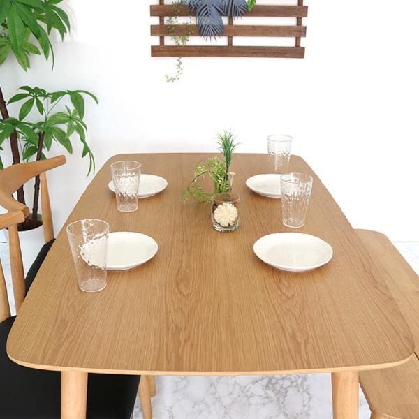 ダイニングテーブルセット ベンチ 4人掛け おしゃれ 北欧 4点