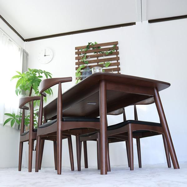 ダイニングテーブルセット 4人掛け おしゃれ アンティーク風 5点セット