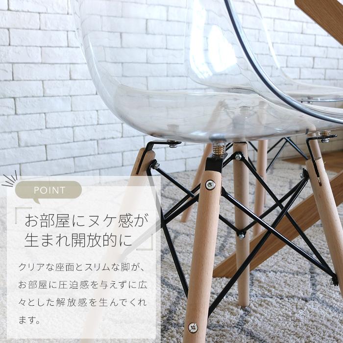 【関東近郊無料配送!!!】 円形 ガラステーブル　クリア椅子 二脚セット 関東近郊無料配送!!!】 円形 ガラステーブル クリア椅子 二脚