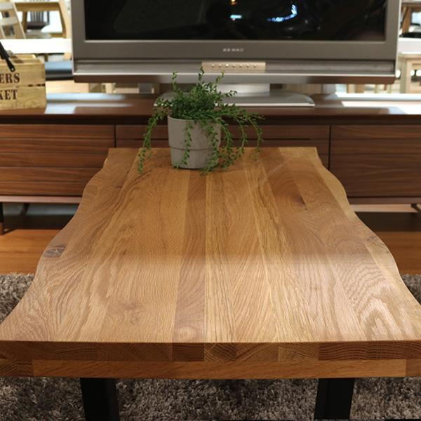 センターテーブル 90cm オーク 無垢 一枚板風 おしゃれ センターテーブル 90cm オーク 無垢 一枚板風 おしゃれ