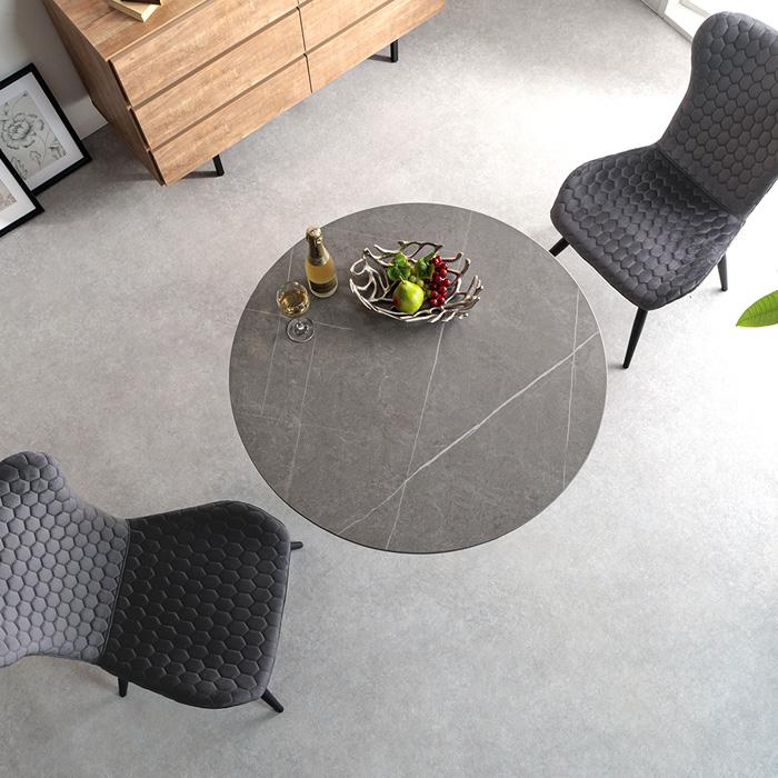 ダイニングテーブルセット 2人 円形 セラミック 丸テーブル 2人