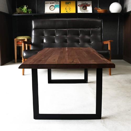 センターテーブル ウォールナット無垢材 幅120cm 引き出し付き