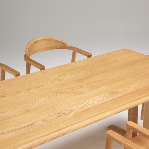 ダイニングテーブルセット 7点 木製 天然木 タモ材 無垢材 gkw