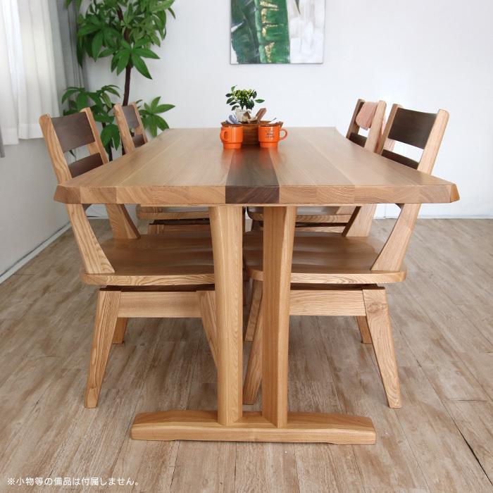 ダイニングテーブルセット 4人掛け 回転椅子 5点セット 幅180cm 木製