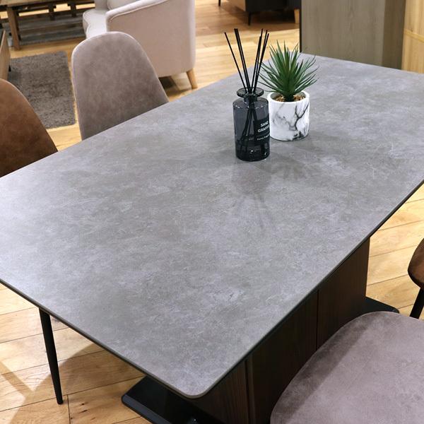 セラミック ダイニングテーブル 収納 4人用 140 単品 おしゃれ モダン