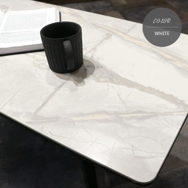 センターテーブル セラミック ホワイト グレー 大理石風 大理石柄