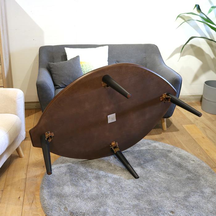 センターテーブル 折りたたみ式 120cm おしゃれ 折れ脚 木の葉型 センターテーブル 折りたたみ式 120cm おしゃれ 折れ脚 木の葉型