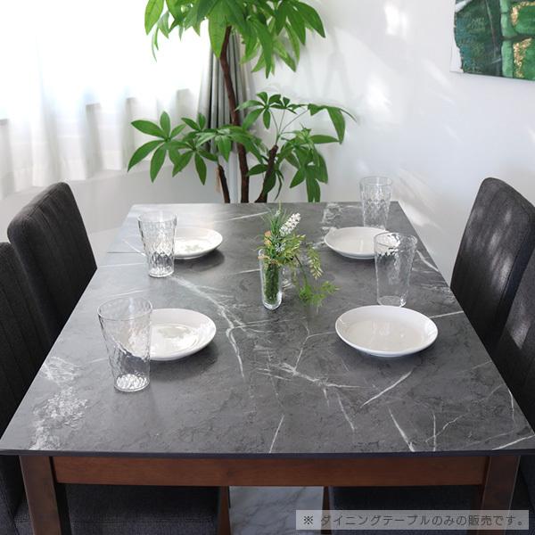 【U】伸長式ダイニングテーブル 80センチ 120センチ 大理石調 タンスのゲン ダイニングテーブル 伸長式 80 120 ダイニング 天然木