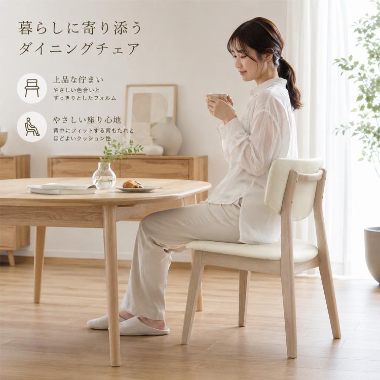 2脚セット ダイニングチェア 幅46cm カフェ風 カフェチェア チェア単品