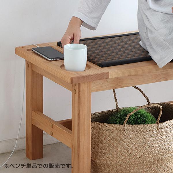 畳ベンチ 幅110cm 完成品 日本製国産 木製 アルダー無垢材 和紙 畳ベンチ 幅110cm 完成品 日本製国産 木製 アルダー無垢材 和紙