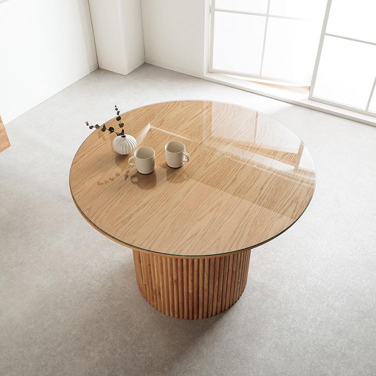 最終値下げダイニングテーブル円形 丸 強化ガラス(ホワイト)日付指定可 最終値下げダイニングテーブル円形 丸 強化ガラス(ホワイト)日付