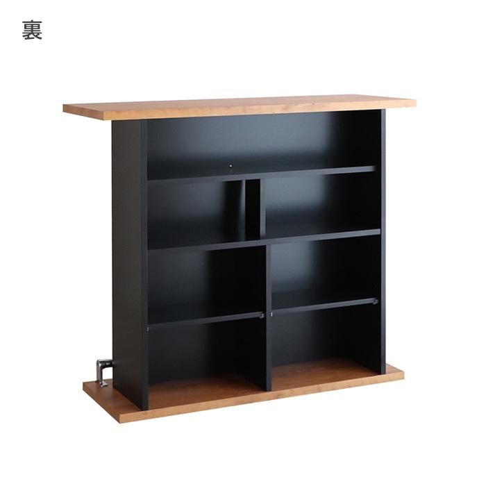 バーカウンター 120cm 収納 カウンターテーブル 北欧風 高級感