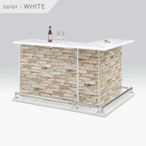 カウンターテーブル 2点セット 幅120 幅100 L字 バーカウンター 完成品