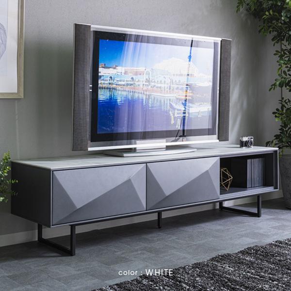 テレビボード 180 セラミックボード 完成品 引き出し付き 収納