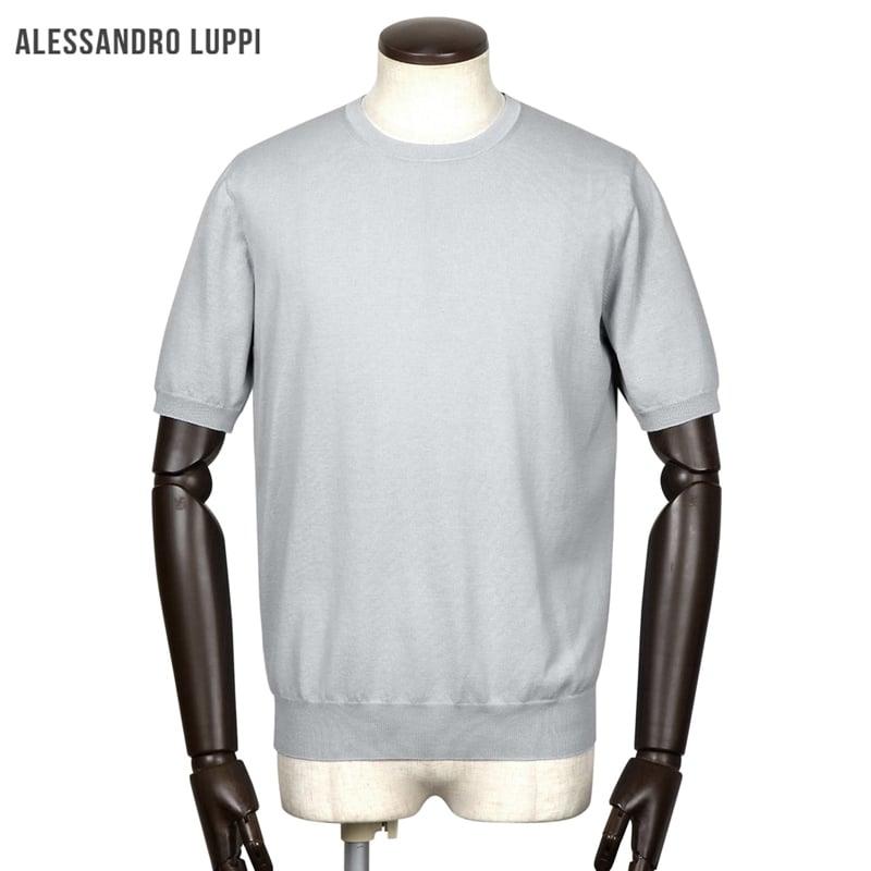アレッサンドロルッピ ドライコットンハイゲージ半袖クルーネックニット50ブラック SALE】アレッサンドロルッピ Alessandro Luppi ／ 26SS FILMARドライ