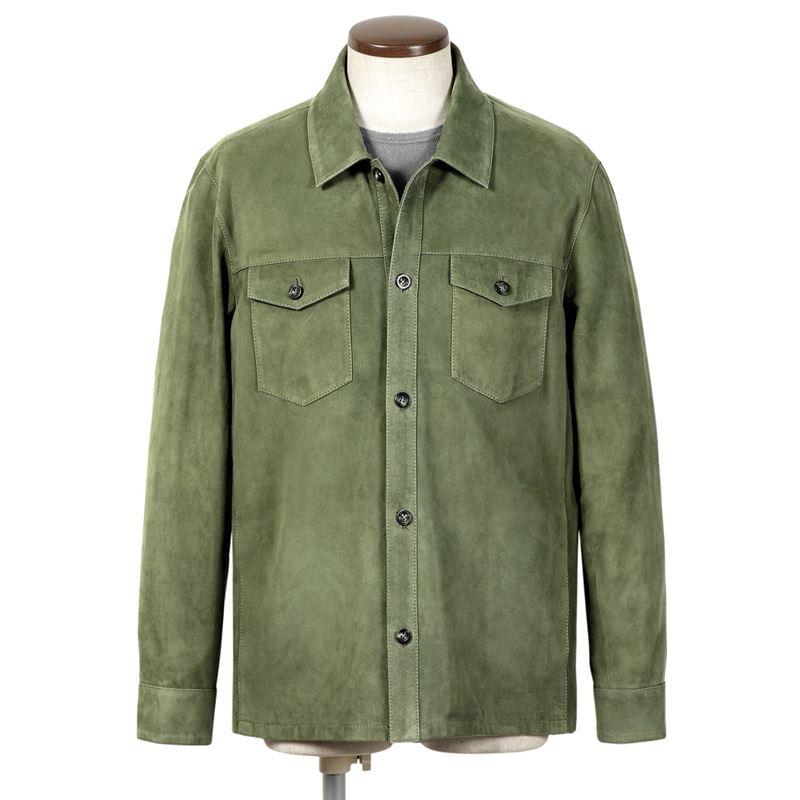 ARMA/アルマ　レザーシャツアウター/ゴートスキンスエード/DEX 30％OFF】アルマ ARMA レザーシャツアウター/ゴートスキン