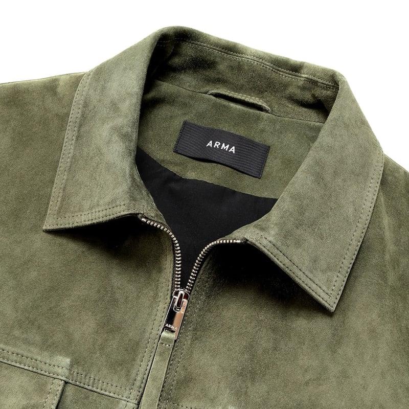 アルマ ARMA ／ ゴートスエードジップアップブルゾン「KALE 