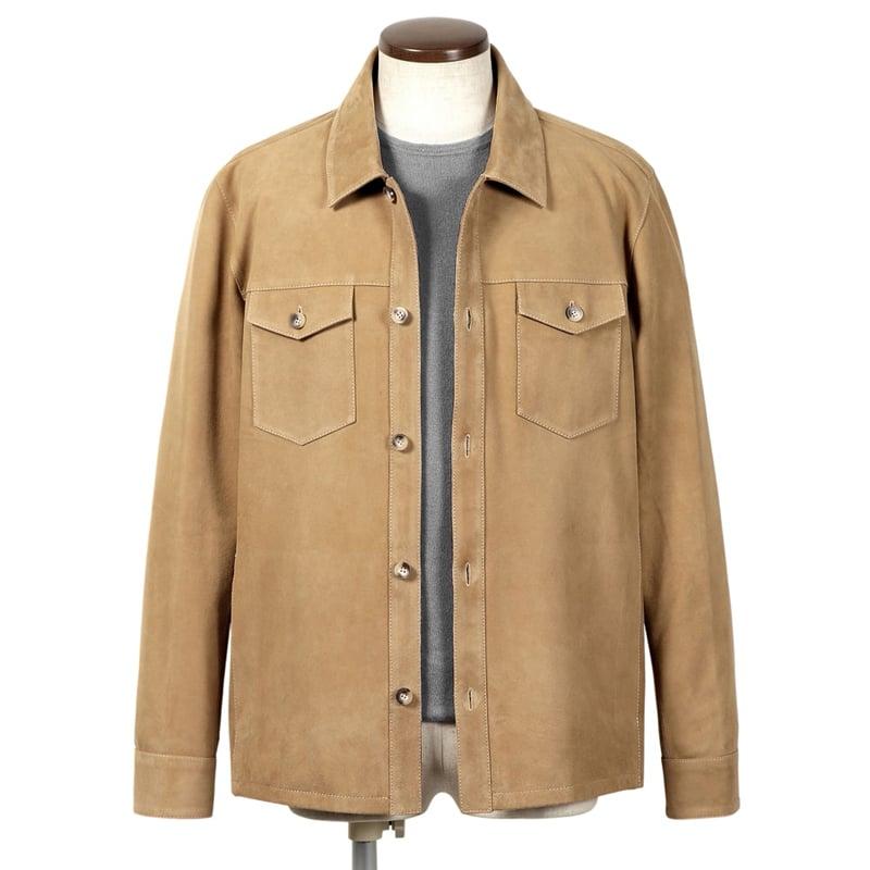 アルマ ARMA ／ ゴートスエードシャツアウター「DEX」（ベージュ
