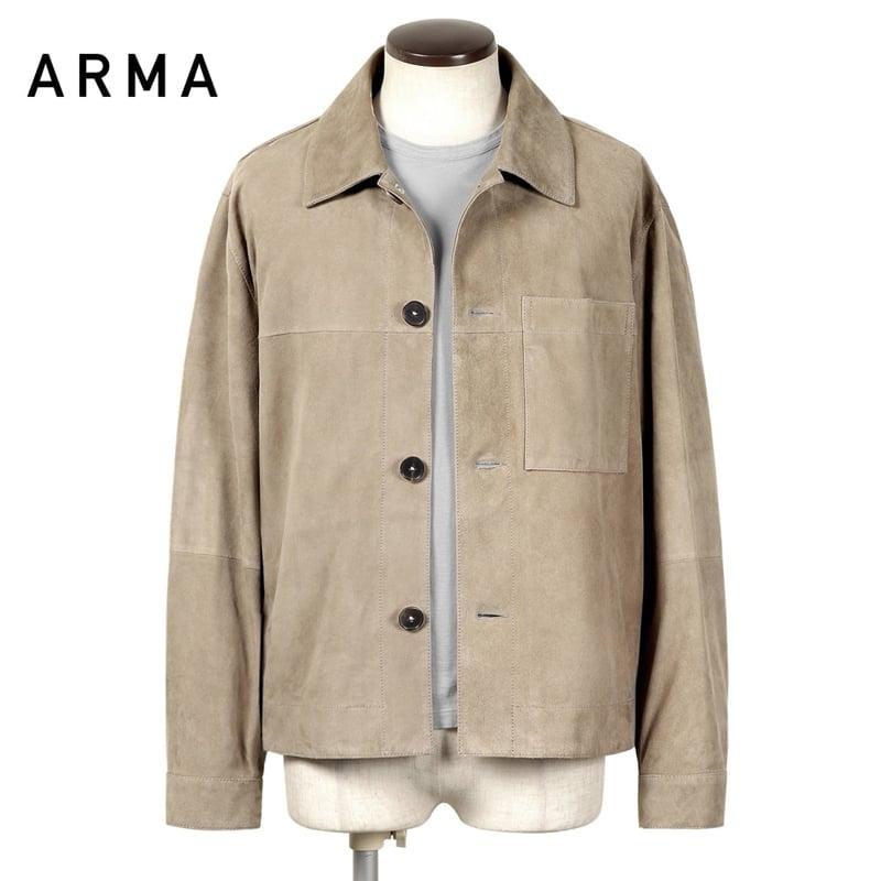 アルマ ARMA ／国内正規品／ ゴートスエードシャツブルゾン「PEAK
