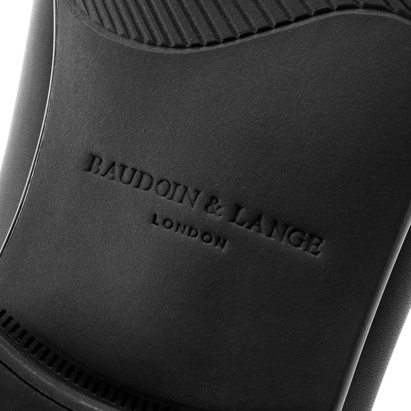 ボードインアンドランジ BAUDOIN & LANGE ／国内正規品／ カーフレザーペニーローファー「SAGAN CLASSIC GINKGO」（BLACK／ブラック）の画像