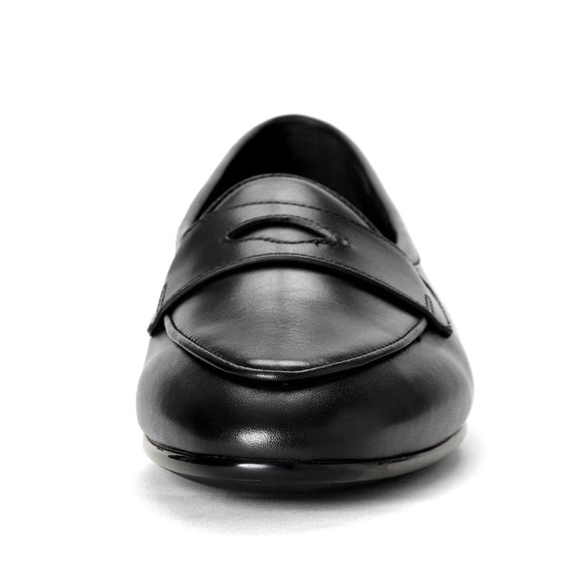 ボードインアンドランジ BAUDOIN & LANGE ／国内正規品／ カーフレザーペニーローファー「SAGAN CLASSIC GINKGO」（BLACK／ブラック）の画像