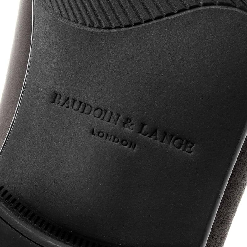 ボードインアンドランジ BAUDOIN & LANGE ／国内正規品／ カーフレザーペニーローファー「SAGAN CLASSIC GINKGO」（DARK BROWN／ダークブラウン）の画像