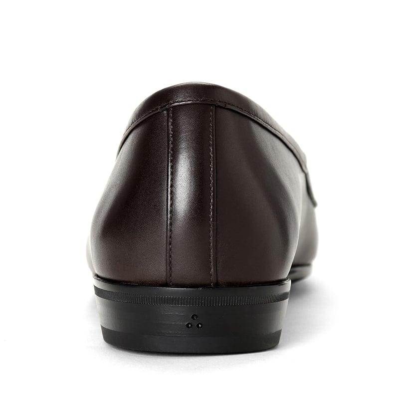 ボードインアンドランジ BAUDOIN & LANGE ／国内正規品／ カーフレザーペニーローファー「SAGAN CLASSIC GINKGO」（DARK BROWN／ダークブラウン）の画像