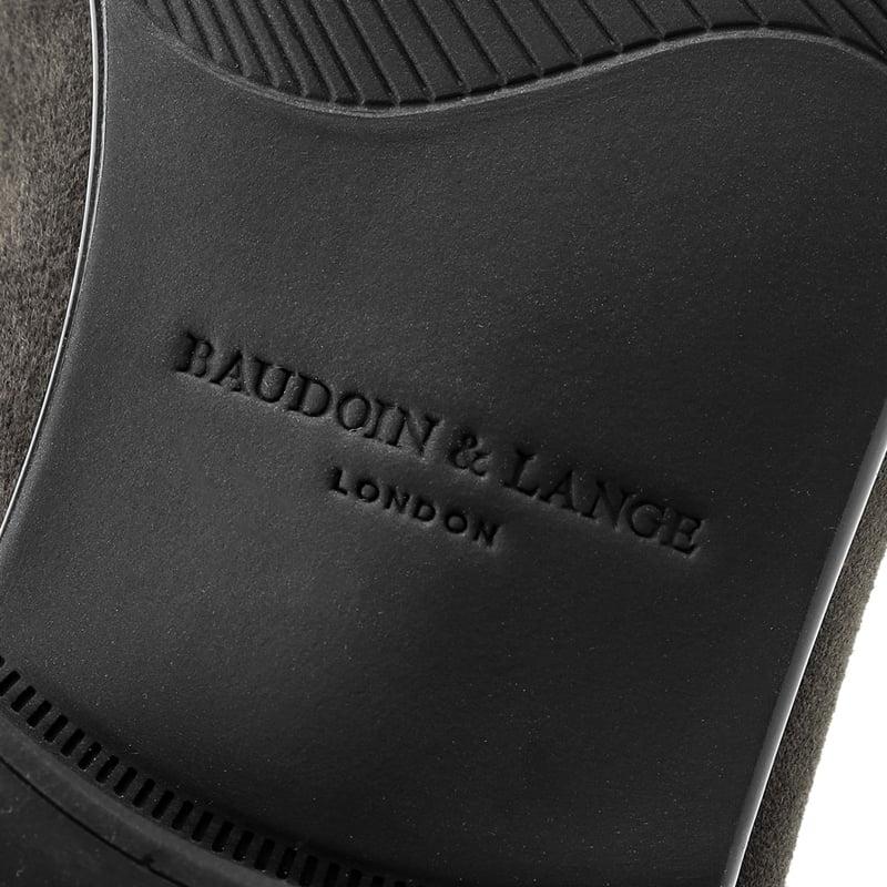 ボードインアンドランジ BAUDOIN & LANGE ／国内正規品／ カーフスエードタッセルローファー「SAGAN CLASSIC TASSELS」（BARK GREY／バークグレー）の画像