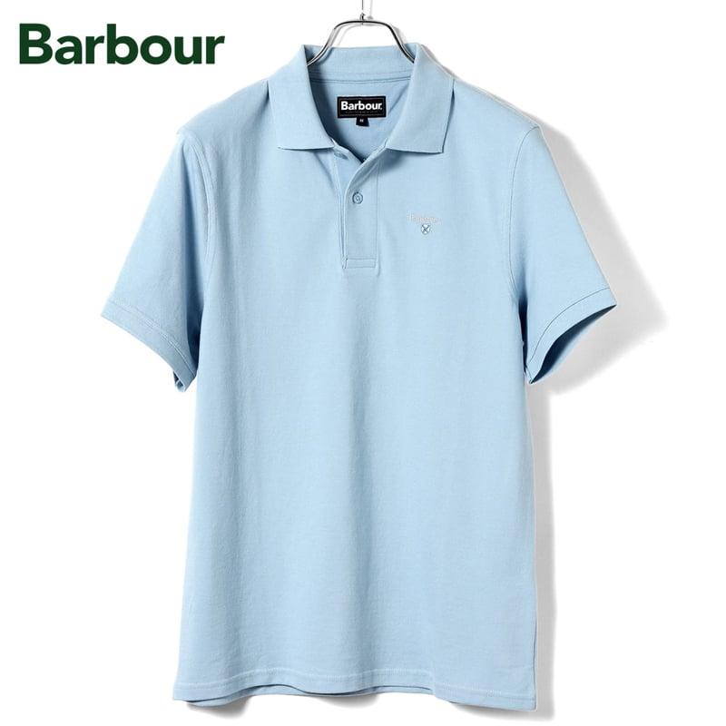 エリザベッタフランキ 水色 襟付きリブ編みポロシャツ 半袖 Barbour（バブアー） 【SALE】バブアー Barbour ／ 25SS コットン