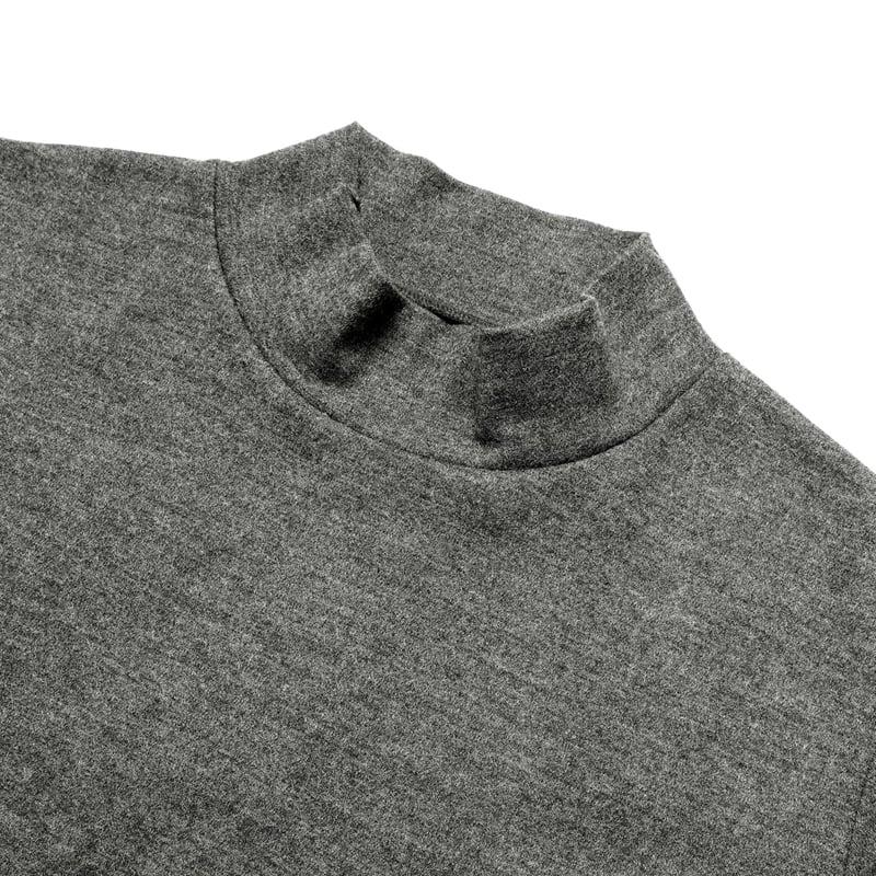 SALE】ボンフィル Bonfil ／ 24-25AW 圧縮ウールジャージー長袖モック 