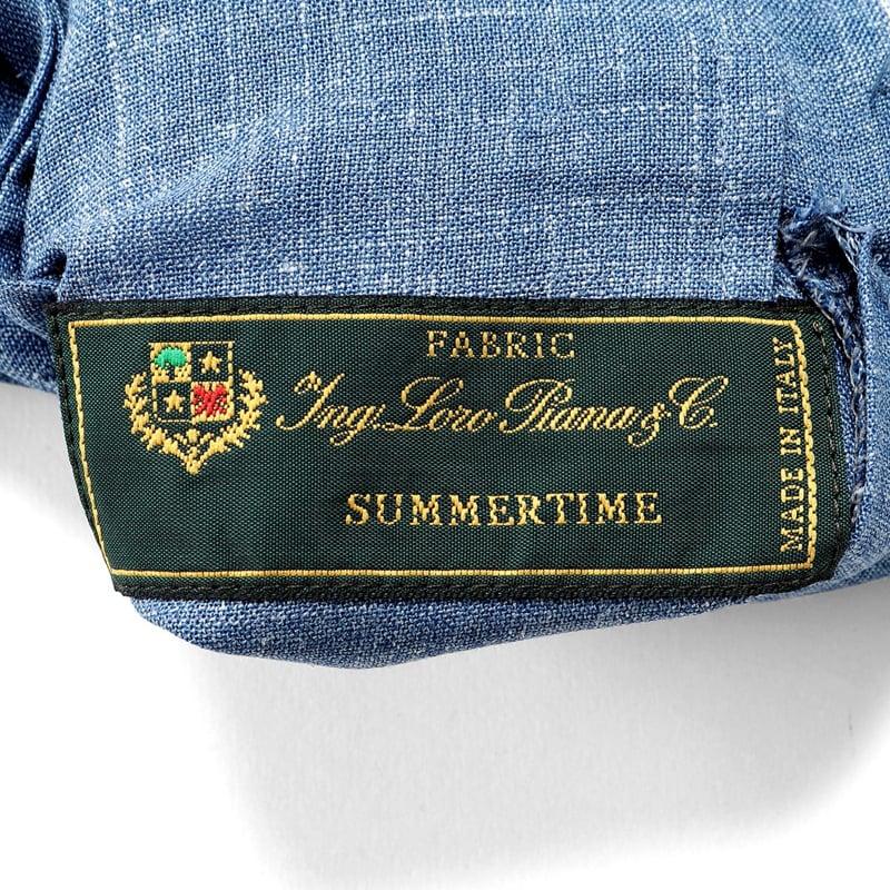【SALE】バルバ BARBA ／ 25SS Loro Pianaウールシルクリネントロピカル2Bシャツジャケット「EASY JAP」（サックスブルー）の画像